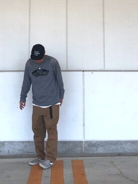 「chaosfishingclub」｜「アイテム（スリッポン）」を使った、＝＝トム＝＝さん（メンズ・174cm）の春コーディネート