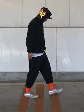 「chaosfishingclub」｜「アイテム（帽子）」を使った、＝＝トム＝＝さん（メンズ・174cm）の春コーディネート