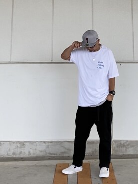 「chaosfishingclub」｜「アイテム（帽子）」を使った、＝＝トム＝＝さん（メンズ・174cm）の夏コーディネート