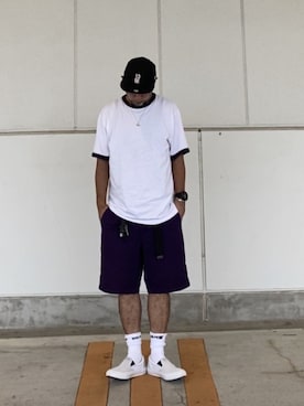 「TENBOX（テンボックス）のアイテム（キャップ）」を使った、＝＝トム＝＝さん（メンズ・174cm）の夏コーディネート