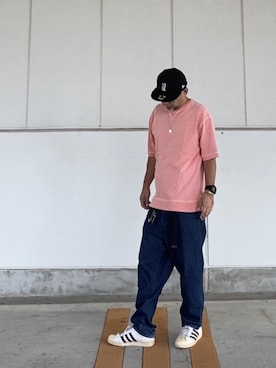 「TENBOX（テンボックス）のアイテム（キャップ）」を使った、＝＝トム＝＝さん（メンズ・174cm）の夏コーディネート