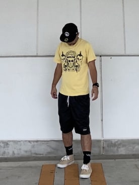 「VANS（バンズ）のアイテム（レッグウェア）」を使った、＝＝トム＝＝さん（メンズ・174cm）の夏コーディネート