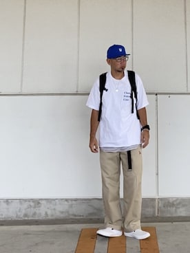 「TENBOX（テンボックス）のアイテム（スニーカー）」を使った、＝＝トム＝＝さん（メンズ・174cm）の夏コーディネート