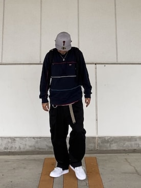 「スエット」｜「アイテム（チノパンツ）」を使った、＝＝トム＝＝さん（メンズ・174cm）の秋コーディネート