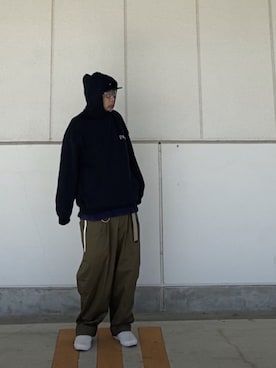 「TENBOX（テンボックス）のアイテム（キャップ）」を使った、＝＝トム＝＝さん（メンズ・174cm）の秋コーディネート