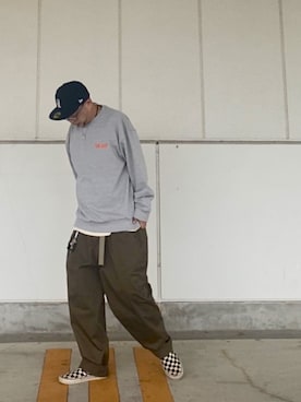 「TENBOX（テンボックス）のアイテム（キャップ）」を使った、＝＝トム＝＝さん（メンズ・174cm）の秋コーディネート