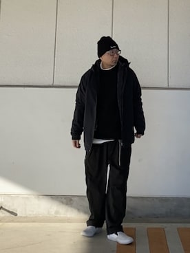 「TENBOX（テンボックス）のアイテム（スニーカー）」を使った、＝＝トム＝＝さん（メンズ・174cm）の冬コーディネート