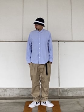 「Have a good time（ハバグッタイム）のアイテム（ハット）」を使った、＝＝トム＝＝さん（メンズ・174cm）の春コーディネート