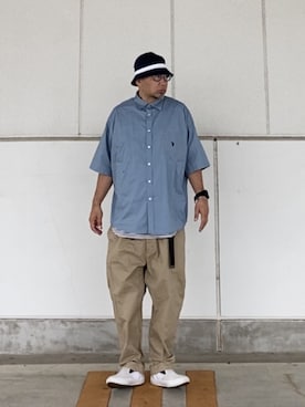 「TENBOX（テンボックス）のアイテム（スニーカー）」を使った、＝＝トム＝＝さん（メンズ・174cm）の夏コーディネート