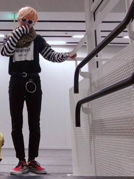 「OPENING CEREMONY（オープニングセレモニー）のアイテム（Tシャツ/カットソー）」を使った、MakoGさん（メンズ・176cm）の春コーディネート