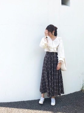 「Rodeo Crowns（ロデオクラウンズ）のアイテム」を使った、ハヤシ　アンナさん（レディース・171cm）の秋コーディネート