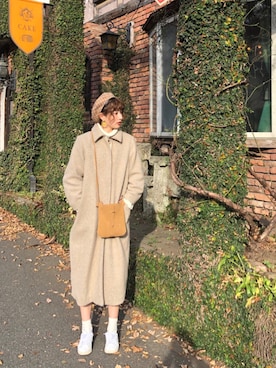「SLY（スライ）のアイテム（その他アウター）」を使った、ハヤシ　アンナさん（レディース・171cm）の秋コーディネート