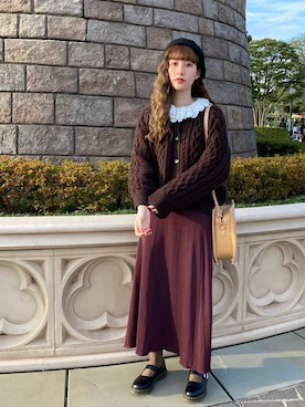 「Steven Alan（スティーブンアラン）のアイテム（スカート）」を使った、ハヤシ　アンナさん（レディース・171cm）の秋コーディネート