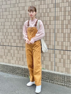 「WEGO（ウィゴー）のアイテム（オールインワン・サロペット）」を使った、ハヤシ　アンナさん（レディース・171cm）の春コーディネート