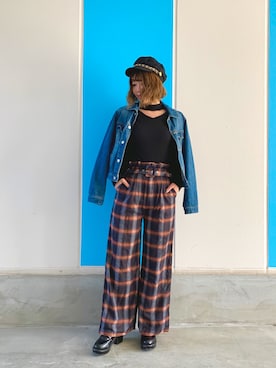 「CECIL McBEE（セシルマクビー）のアイテム（帽子）」を使った、Misakiさん（レディース・156cm）の冬コーディネート