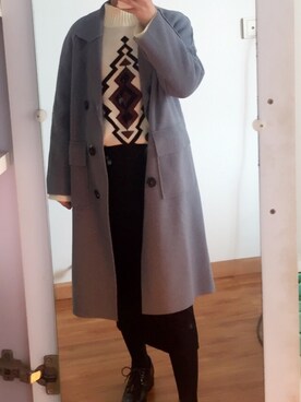 「N（エヌ）のアイテム（ダッフルコート）」を使った、Missing-fineさん（レディース・150cm）の冬コーディネート