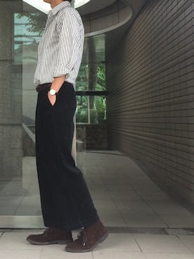 「チャッカブーツ」｜たらこさん（メンズ・180cm・20代）の秋コーディネート