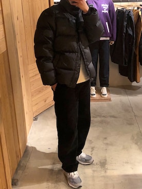 「Carhartt WIP（カーハートダブリューアイピー）のアイテム（ダウンジャケット/コート）」を使った、reoさん（メンズ・181cm）の春コーディネート