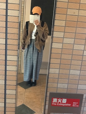 「wearhalloween2017」｜「アイテム（ブルゾン）」を使った、Fithesさん（レディース・157cm）の秋コーディネート