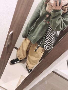 「amatunal（アマチュナル）のアイテム（パンツ）」を使った、コトキさん（レディース・156cm）の春コーディネート