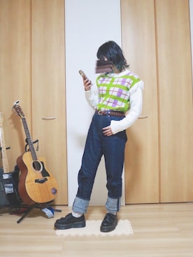 「merry jenny（メリージェニー）のアイテム（その他アウター）」を使った、コトキさん（レディース・155cm）の冬コーディネート