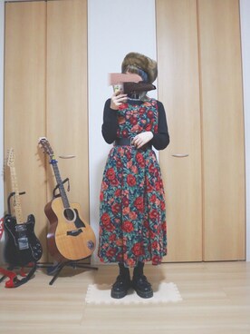 「merry jenny（メリージェニー）のアイテム（その他アウター）」を使った、コトキさん（レディース・155cm）の冬コーディネート