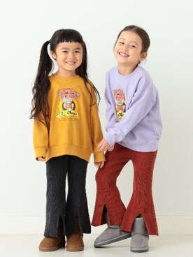 「お揃いコーデ」｜「アイテム（スウェット）」を使った、B:MING by BEAMS KIDSさん（キッズ・110cm）の秋コーディネート