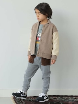 「NIKE（ナイキ）のアイテム」を使った、B:MING by BEAMS KIDSさん（キッズ・110cm）の冬コーディネート