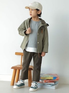「CONVERSE（コンバース）のアイテム」を使った、B:MING by BEAMS KIDSさん（キッズ・110cm）の冬コーディネート