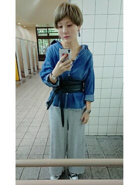 ☺︎ i k u m i ☺︎さん（レディース・159cm）の夏コーディネート