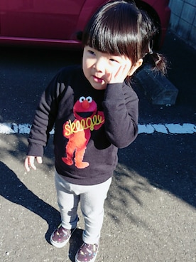 ☺︎ i k u m i ☺︎さん（キッズ・100cm）の冬コーディネート