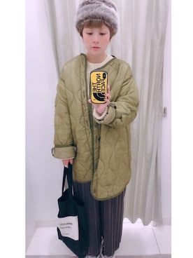 「キルティングコート」｜☺︎ i k u m i ☺︎さん（レディース・159cm）の冬コーディネート