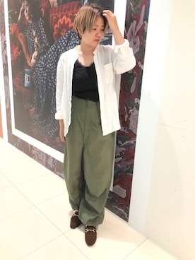 「mystic（ミスティック）のアイテム（タンクトップ）」を使った、ORientalTRaffic ルミネ立川店さん（レディース・159cm）の秋コーディネート