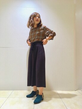 「オリエンタルトラフィック」｜「アイテム（ブーティ）」を使った、ORientalTRaffic ルミネ立川店さん（レディース・159cm）の秋コーディネート