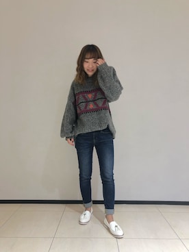 「春アイテム」｜ORientalTRaffic ルミネ立川店さん（レディース・159cm）の冬コーディネート