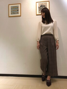 「秋のカフェオレコーデ」｜ORientalTRaffic ルミネ立川店さん（レディース・159cm）の秋コーディネート