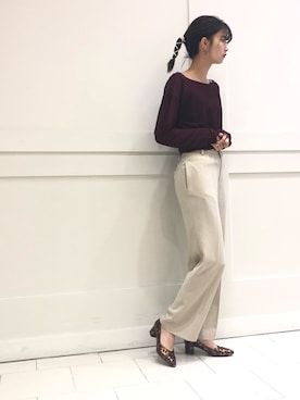 「べっこう柄」｜ORientalTRaffic ルミネ立川店さん（レディース・159cm）の秋コーディネート