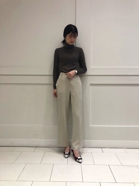 「べっこう柄」｜ORientalTRaffic ルミネ立川店さん（レディース・159cm）の冬コーディネート