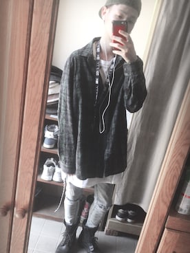 「NEW ERA（ニューエラ）のアイテム（その他）」を使った、mimimi♛︎❥さん（メンズ・172cm）の秋コーディネート