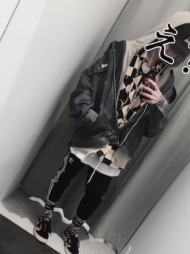 「ROCAWEAR（ロカウェア）のアイテム」を使った、mimimi♛︎❥さん（メンズ・172cm）の春コーディネート