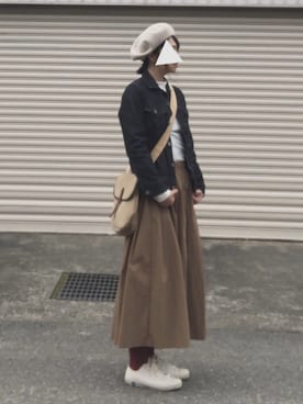 「orSlow（オアスロウ）のアイテム（ジャケット/アウター）」を使った、イーチさん（レディース・160cm）の春コーディネート