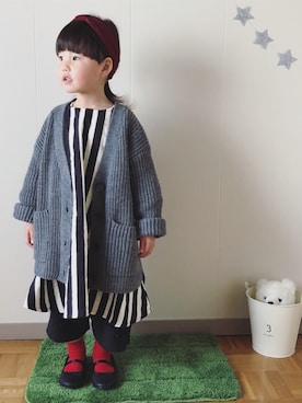 「H&M DIVIDED（エイチアンドエム　ディヴァイデッド）のアイテム（バレエシューズ）」を使った、macomama111 さん（キッズ・100cm）の春コーディネート