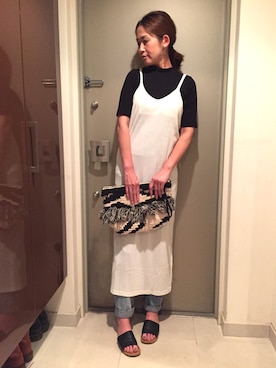 「mamafashion」｜「アイテム（ワンピース/ドレス）」を使った、YOSHIさん（レディース・166cm）の春コーディネート