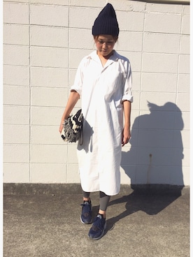 「ハラチ」｜「アイテム（ワンピース/ドレス）」を使った、YOSHIさん（レディース・166cm）の夏コーディネート