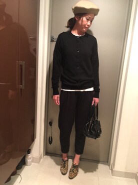 「Plush&Lush（プラッシュアンドラッシュ）のアイテム」を使った、YOSHIさん（レディース・166cm）の秋コーディネート