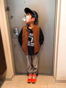 YOSHIさん（キッズ・127cm）の春コーディネート