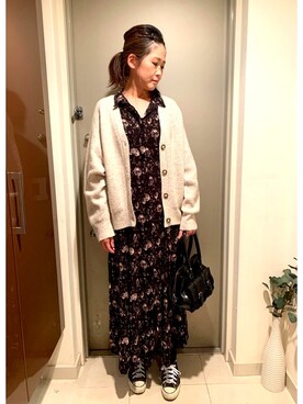 「NOVESPAZIO（ノーベスパジオ）のアイテム」を使った、YOSHIさん（レディース・166cm）の秋コーディネート