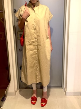 「アイテム（ワンピース/ドレス）」を使った、YOSHIさん（レディース・166cm・40代）の夏コーディネート