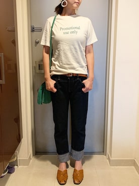 「DHOLIC（ディーホリック）のアイテム」を使った、YOSHIさん（レディース・166cm・40代）の夏コーディネート