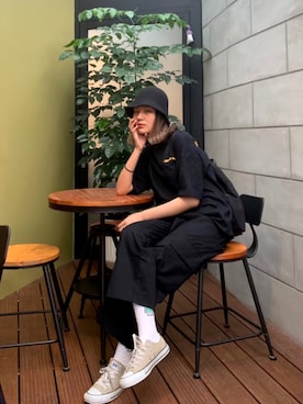 「CONVERSE TOKYO（コンバーストウキョウ）のアイテム（その他シューズ）」を使った、sulerieさん（レディース・164cm）の秋コーディネート